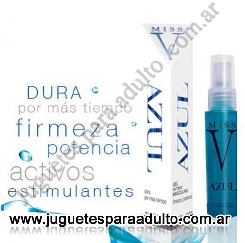 Aceites y lubricantes, Lubricantes estimulantes, Gel estimulante masculino azul 50ml